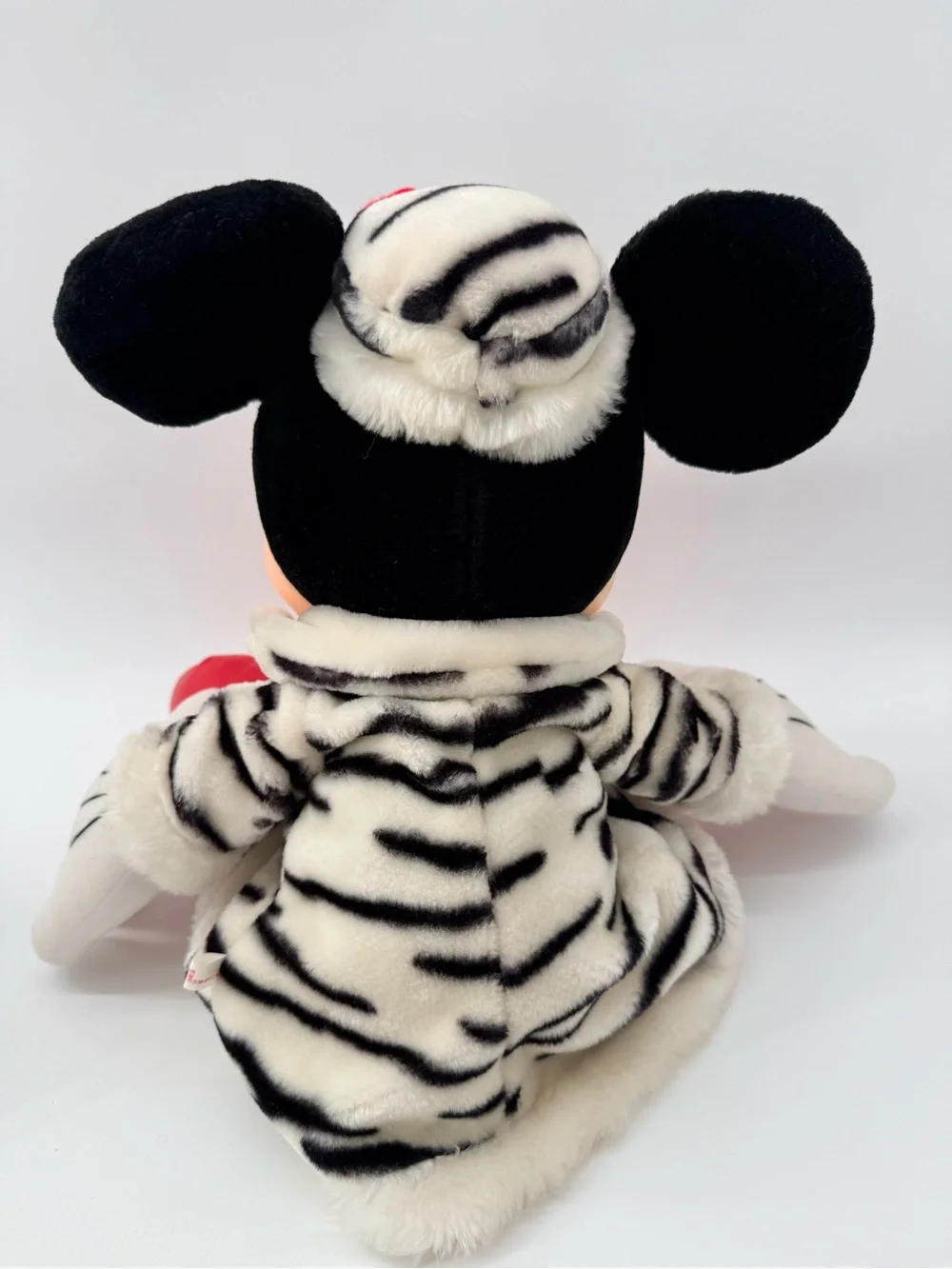 Disney Minnie Mouse Plush in Zebra Coat with Red Shoes